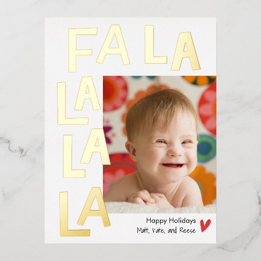 Fun Song Folie Kerstfeestdag Foto Briefkaart (Voorkant)