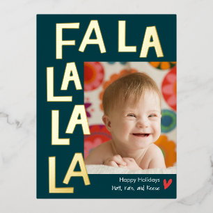 Fun Song Folie Kerstfeestdag Foto Briefkaart