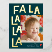 Fun Song Folie Kerstfeestdag Foto Briefkaart (Voorkant)