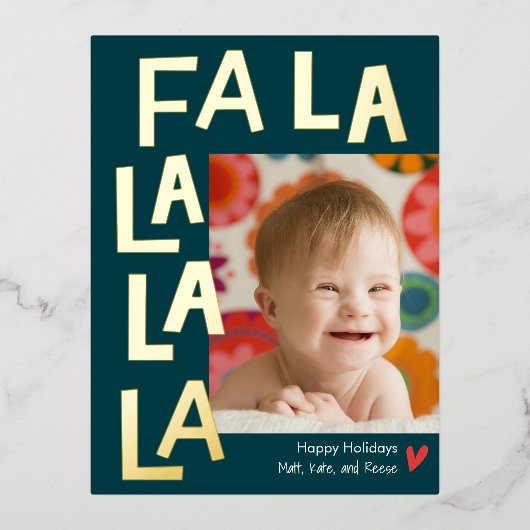 Fun Song Folie Kerstfeestdag Foto Briefkaart (Voorkant)