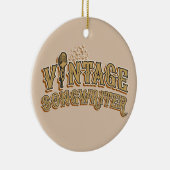 Fun Songwriter Lyricist Novelty Typografie Keramisch Ornament (Rechts)