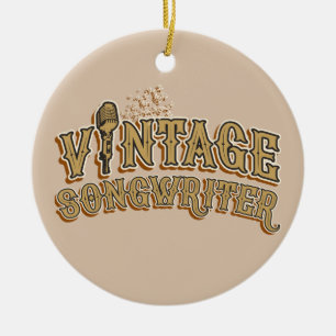 Fun Songwriter Lyricist Novelty Typografie Keramisch Ornament