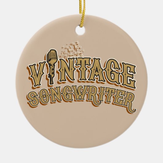 Fun Songwriter Lyricist Novelty Typografie Keramisch Ornament (Voorkant)