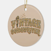 Fun Songwriter Lyricist Novelty Typografie Keramisch Ornament (Links)