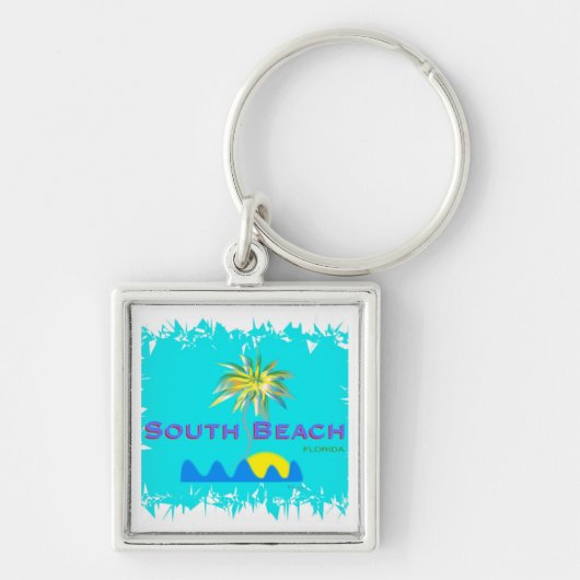 Fun South Beach, Florida, Cool Sleutelhanger (Voorkant)