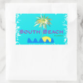 Fun South Beach, Florida Rechthoekige Sticker (Tas)