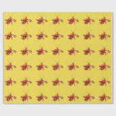 Fun Southern Crawfish Boil Crawdad op Pick Color Cadeaupapier (Vlak)