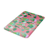 Fun Southwestern Cute Girly Pink Cactus Pattern Badmat (Gekanteld)