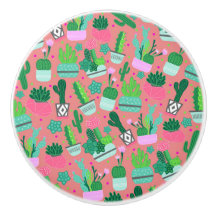 Fun Southwestern Cute Girly Pink Cactus Pattern