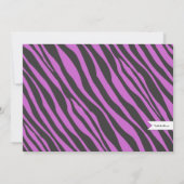 Fun Spa Girl Birthday Spa Party Uitnodiging | Zebr (Achterkant)