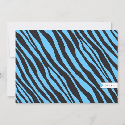 Fun Spa Girl Birthday Spa Party Uitnodiging | Zebr (Achterkant)