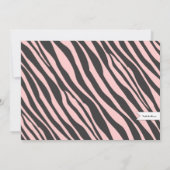 Fun Spa Girl Birthday Spa Party Uitnodiging | Zebr (Achterkant)