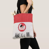 Fun Spanish Flamenca Doll in Red Olé! Tote Bag (Dichtbij)