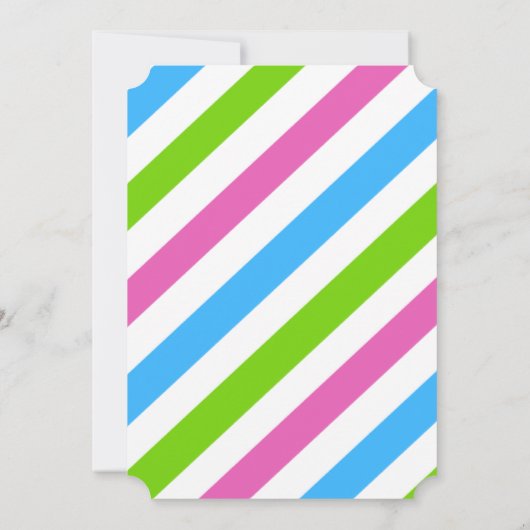 Fun Sparkle Gymnastics Birthday Ticket Kaart (Achterkant)