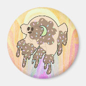 Fun Sparkly Donut Dog Magnet (Voorkant)