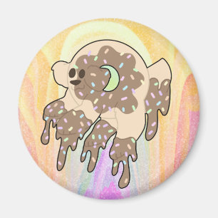 Fun Sparkly Donut Dog Magnet