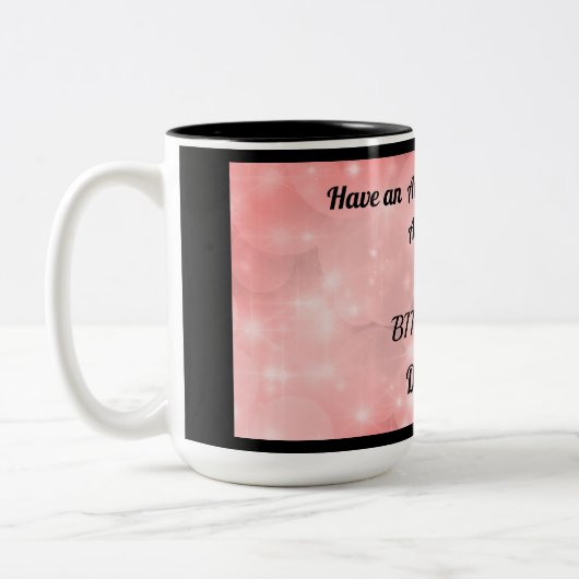 Fun Sparkly Personalized 80th Birthday Mok (Links)