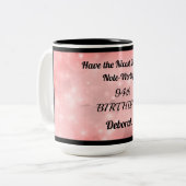 Fun Sparkly Personalized 94th Birthday Mok (Voorkant links)