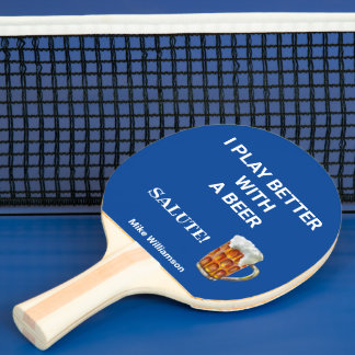 Fun Spel beter met een Naam van het Bericht van de Tafeltennisbatje