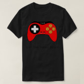 Fun-spel van vierkante controller t-shirt (Design voorkant)