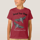 Fun Sphinx Moth Insect Foto voor Sjabloon T-shirt (Voorkant)