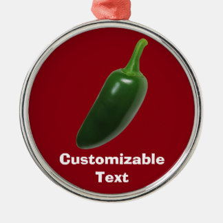 Fun & Spicy Jalapeno Pepper Metalen Ornament