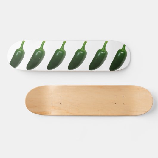 Fun & Spicy Jalapeno Pepper Persoonlijk Skateboard (Horizontaal)