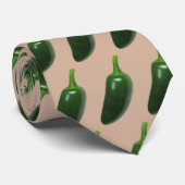 Fun & Spicy Jalapeno Pepper Stropdas (Opgerold)