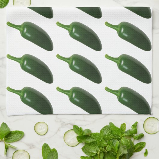 Fun & Spicy Jalapeno Pepper Theedoek (Gevouwen)