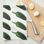 Fun & Spicy Jalapeno Pepper Theedoek (Quarter Fold)