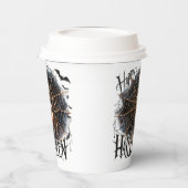 Fun Spider Halloween Papieren beker (Links)