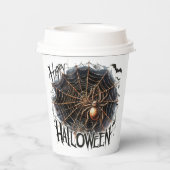 Fun Spider Halloween Papieren beker (Achterkant)