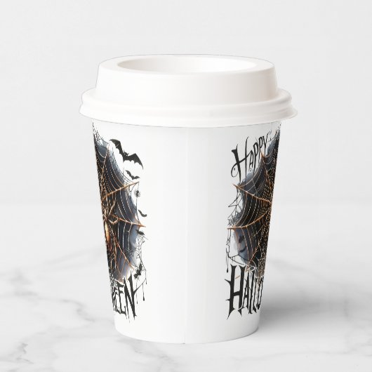 Fun Spider Halloween Papieren beker (Rechts)