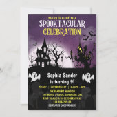 Fun Spooktacular Birthday KIds Halloween Kaart (Voorkant)