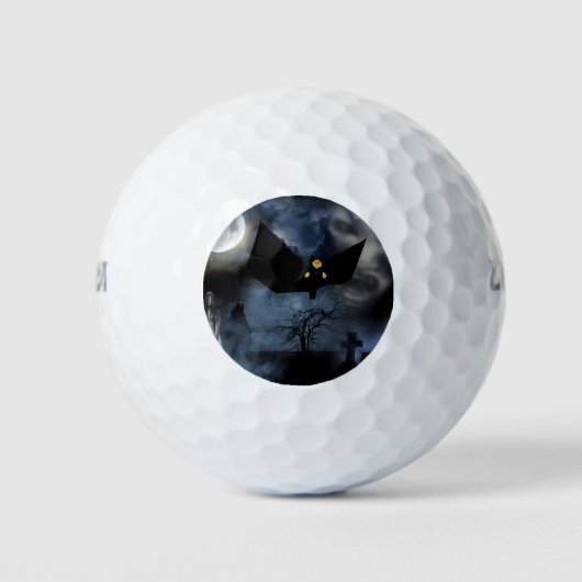 Fun spooky design voor Halloween Golfballen (Voorkant)