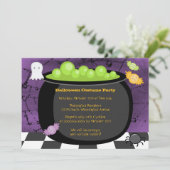 Fun spooky Halloween costume party-uitnodiging Kaart (Staand voorkant)