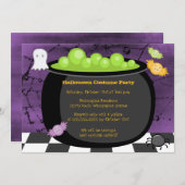 Fun spooky Halloween costume party-uitnodiging Kaart (Voorkant / Achterkant)