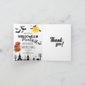 Fun & Spooky Halloween Party Uitnodiging met Jack- (Binnen)