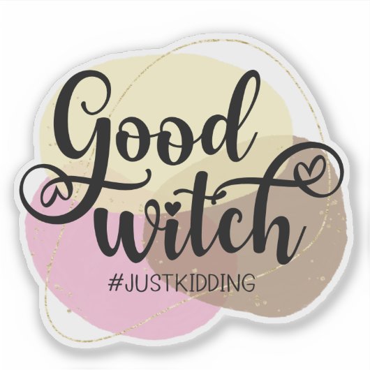 Fun, spooky Halloween quote Sticker (Voorkant)