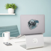 Fun, spooky Halloween quote Sticker (Laptop op bureau)