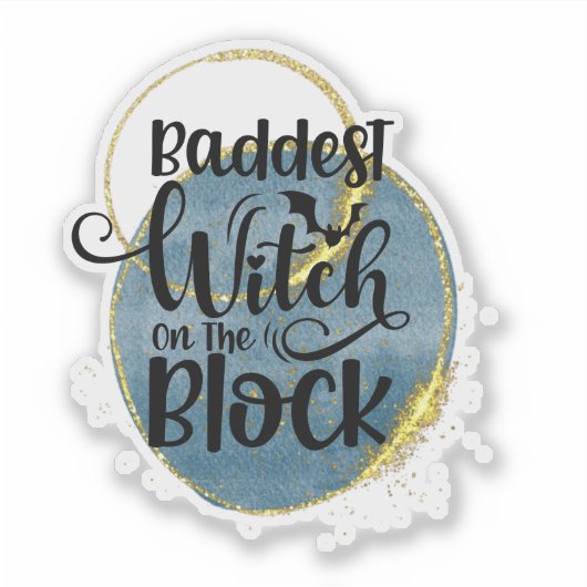 Fun, spooky Halloween quote Sticker (Voorkant)