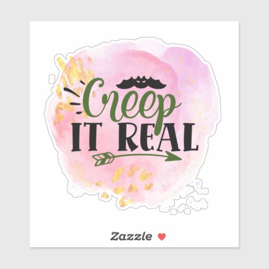 Fun, spooky Halloween quote Sticker (Vel)