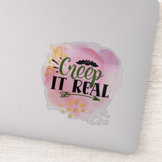 Fun, spooky Halloween quote Sticker (Detail)