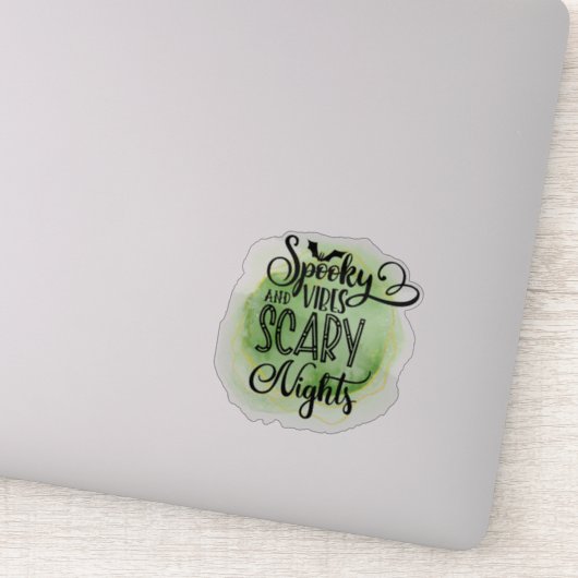 Fun, spooky Halloween quote Sticker (Detail)