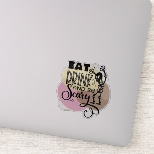 Fun, spooky Halloween quote Sticker (Detail)