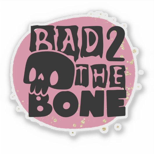 Fun, spooky Halloween quote Sticker (Voorkant)