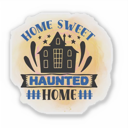 Fun, spooky Halloween quote Sticker (Voorkant)