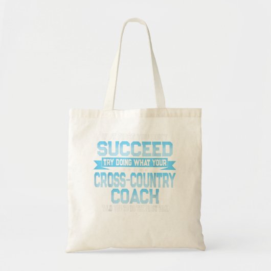 Fun Sport Coach Gift Funny Cross-country Gezegde Tote Bag (Voorkant)