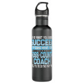 Fun Sport Coach Gift Funny Cross-country Gezegde Waterfles (Voorkant)