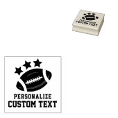 Fun Sports Football & Stars Aangepaste tekst Rubberstempel (Gestempeld)
